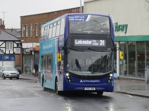 Arriva Leicester - Enviro 400 MMC 4538 (YY67 HDD) front seat ride on route 31