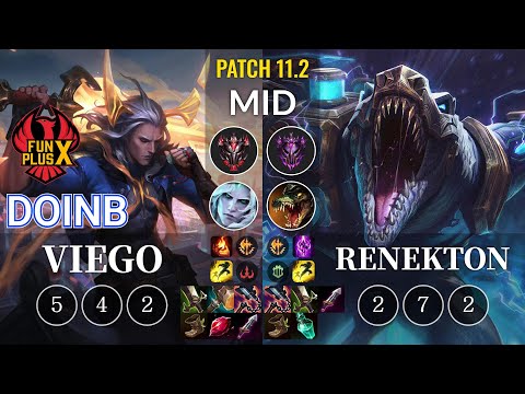 FPX Doinb Viego vs Renekton Mid - KR Patch 11.2