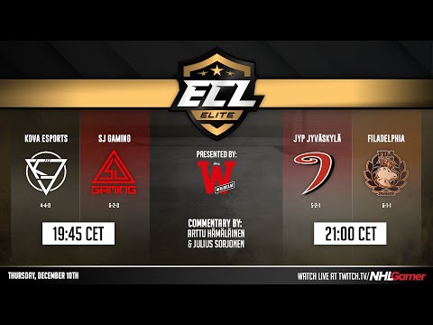 Kova Esports vs SJ Gaming & Jyp Jyväskylä vs FILADELPHIA - ECL 11 (Elite) | NHL 21 EASHL 6s