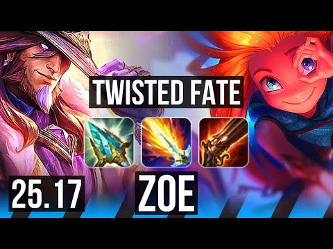 TWISTED FATE vs ZOE (MID) | KR Master | 25.17
