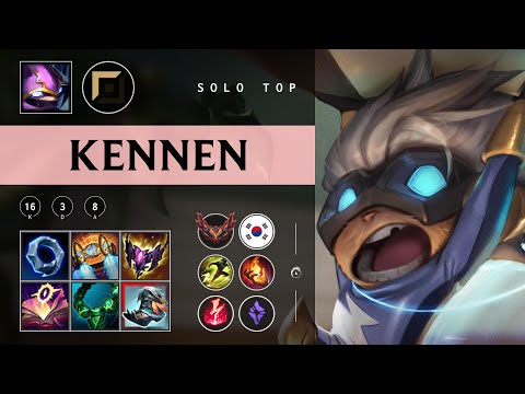 Kennen Top vs Pantheon - KR Grandmaster Patch 25.22