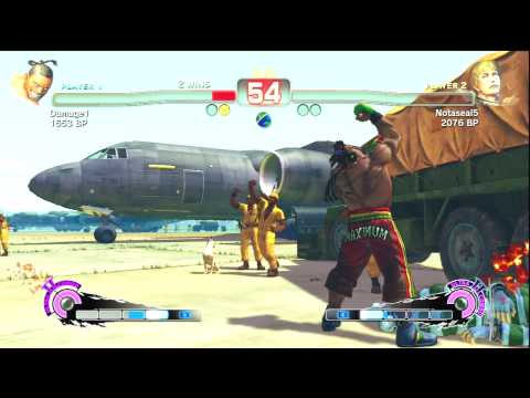 SSF4 :-: Exhibition (8.1.10) :-: Damage1 (DeeJay) vs. Notaseal5 (Cody) :-: HD