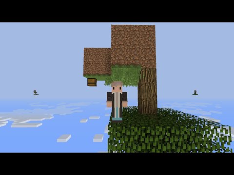 Minecraft Skyblock, but the world is upside down