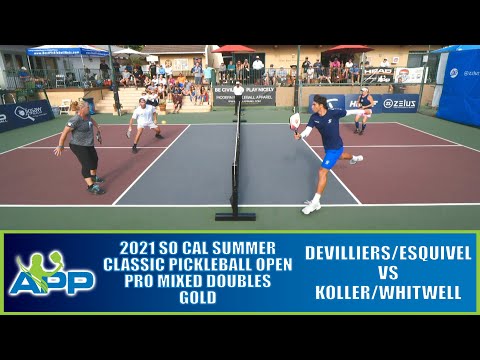 APP So Cal Classic Pickleball Open Pro Mixed Doubles Gold: Devilliers/Esquivel vs Koller/Whitwell