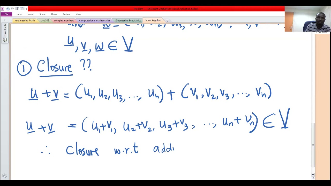 Vector Spaces Problem 1