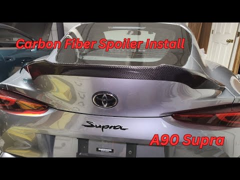 A90 MKV Supra Carbon Fiber Alpha Spoiler Install