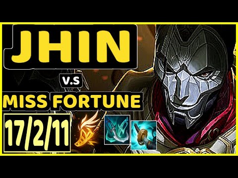 FREEZE (JHIN) vs MISS FORTUNE - 17/2/11 KDA BOTTOM ADC CHALLENGER GAMEPLAY - EUW