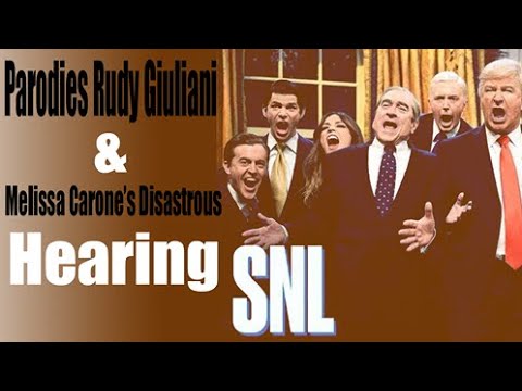 parodies Rudy Giuliani & Melissa crone disastrous Hearing | SNL | Explore USA