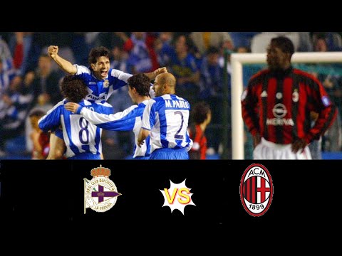 The night Deportivo La Coruna stunned AC Milan with a classic Champions League comeback!  AC米蘭被驚天逆轉!