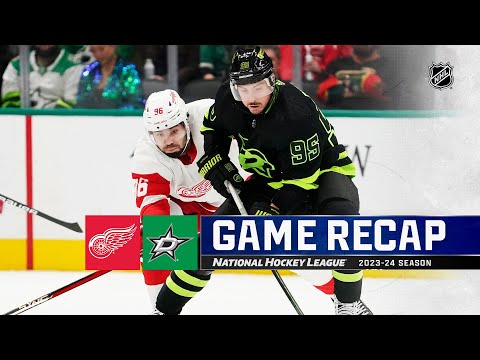 Red Wings @ Stars 12/11 | NHL Highlights 2023