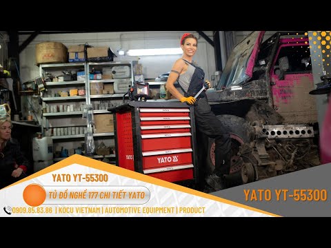 Шкаф с инструментами на колесах, 6 ящиков, 177 шт. YATO (YT-55300) Шкаф с инструментами на колесах, 6 ящиков, 177 шт. YATO (YT-55300)