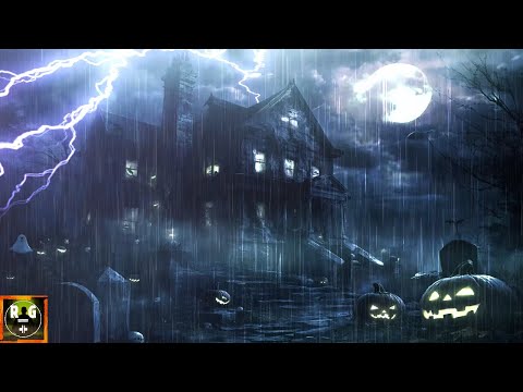 Fearsome Thunderstorm Sounds with Pouring Rain, Loud Lightning Strikes and Powerful Thunder