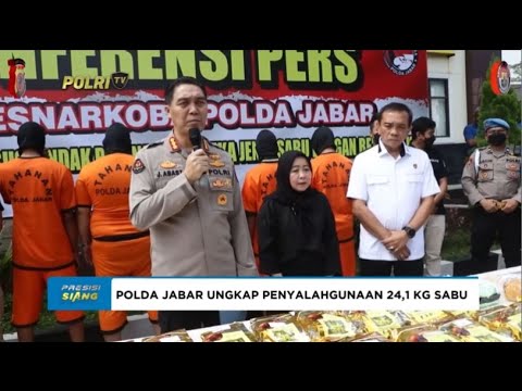 DITRESNARKOBA POLDA JABAR UNGKAP KASUS PENYALAHGUNAAN SABU 24,1 KG
