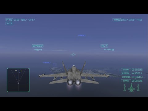 Ace Combat 04: Mission 8 - Shattered Skies (Ace Difficulty)