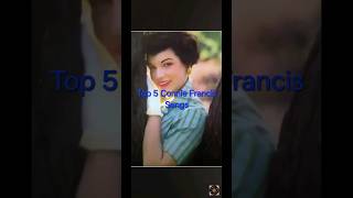 Top 5 Connie Francis Songs #conniefrancis #traditionalpop #rockandroll #countrypop #vocaljazz