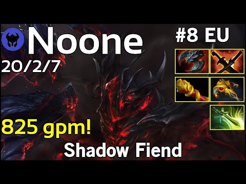 825 gpm! Noone plays Shadow Fiend!!! Dota 2 7.22