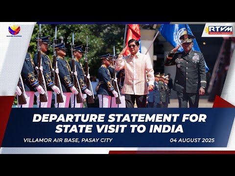 Departure Statement for State Visit to India 08/04/2025