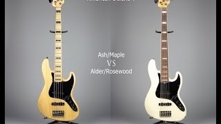 Ash/Maple VS Alder/Rosewood (Fender Jazz Bass Deluxe)