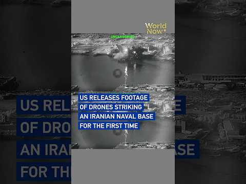 US releases footage of drones striking an Iranian naval base for the first time