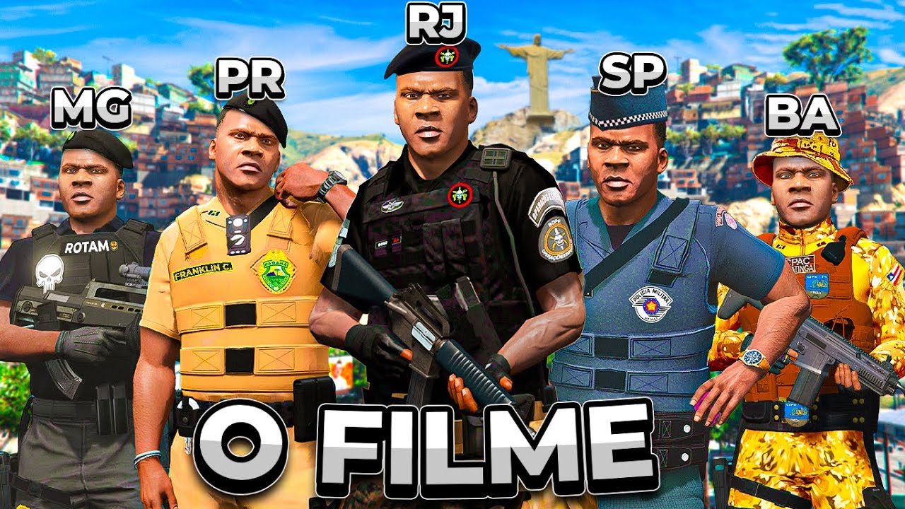 O FILME - Jogando GTA 5 Como POLICIAL DO BRASIL!