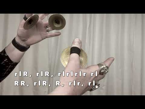 Military & Beledi finger cymbal pattern with the Turkish Shimmy Crossover