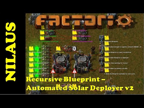 Factorio - Fully automated Solar farm Deployer (version 2)