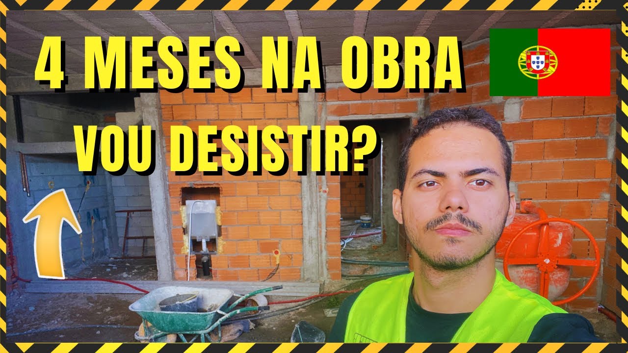 TRABALHO NA OBRA EM PORTUGAL !! Dá pra aguentar? Mostrando a rotina nas obras e mais!!!