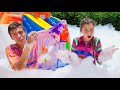 Nastya and Artem have a foam party von N Nastya and Artem have a foam party von N