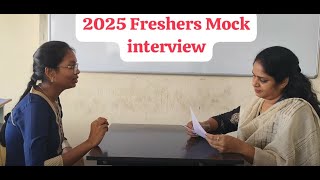 Fresher HR Interview | MNC Interview Hyderabad | Indian |