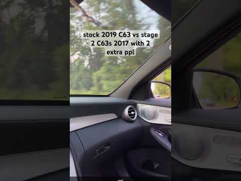 C63 2019 vs c63s stage 2 40 roll