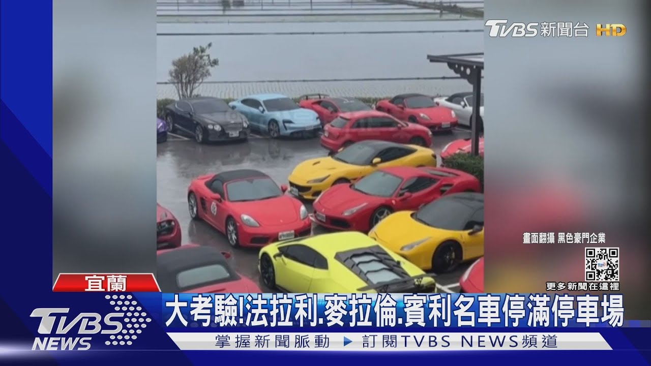 大考驗!法拉利、麥拉倫、賓利名車停滿停車場