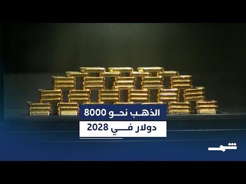 فيديو | مؤسسات مالية كبرى تتوقع بلوغ الذهب 8000 دولار للأونصة بحلول 2028