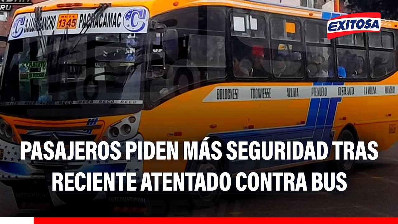 🔴🔵Jicamarca: Pasajeros piden seguridad tras reciente ataque contra bus de la empresa Cinco Estrellas