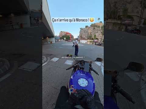 Ça n'arrive qu'à Monaco ! #moto #motard