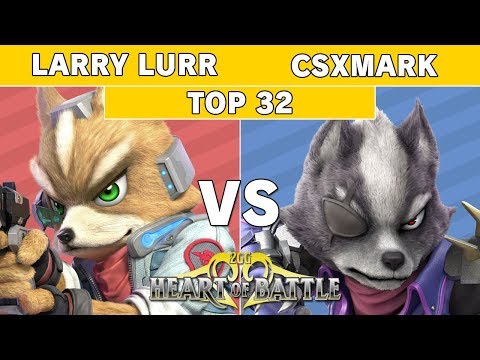 Heart of Battle -  Larry Lurr (Fox) vs Csxmark (Wolf) Top 32 - Smash Ultimate