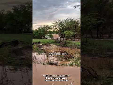 CHUVAS FORTES EM SANTA LUZIA! Rios em cheia e açude começa a recarregar #chuvas #nordeste