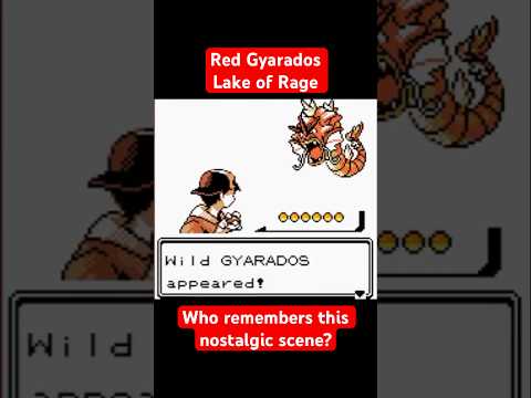 Pokémon Gold & Silver | Red Gyarados Encounter at the Lake of Rage #shorts #pokemon #videogames