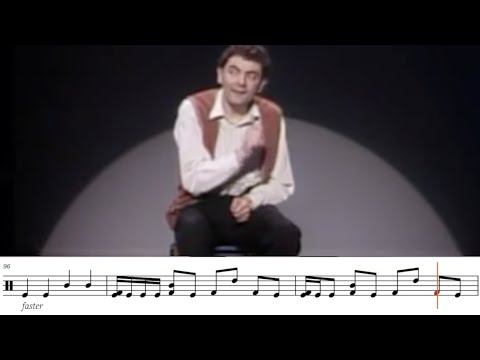 Drum Transcription: Mr. Bean's "Invisible Drum Kit"