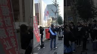 財務省解体デモ(主催者演説の一部)観覧展望の一部