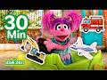 Abby S Vehicles Songs ️Trucks Excavators Planes MORE Sesame Street 30 Mins