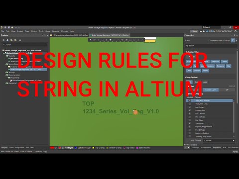 Altium Designer Tutorial 22: Altium Design Rules for String Object on PCB  Layout.