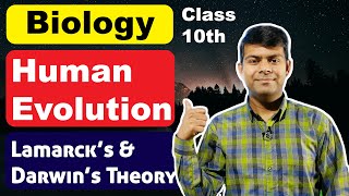 Human Evolution | Lamarck and Darwin Theory of Evolution | Biology Class 10th