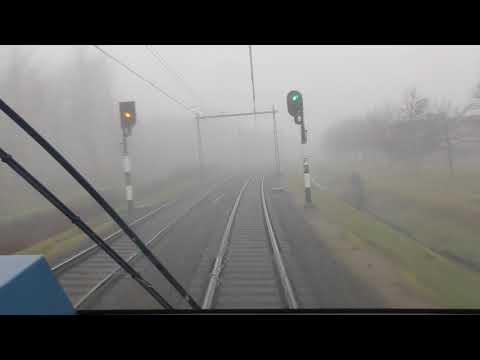 Meerijden met de machinist van Groningen naar Zwolle (Zonder snelheidsmeter)