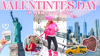 💕 Valentine's Day Vlog 💕 | Snow in Central Park, Manhattan Cruise, Massages, Dinner | LN x NYC