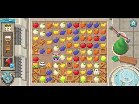 We Bare Bears Match3 Repairs Level 352 - No Boosters