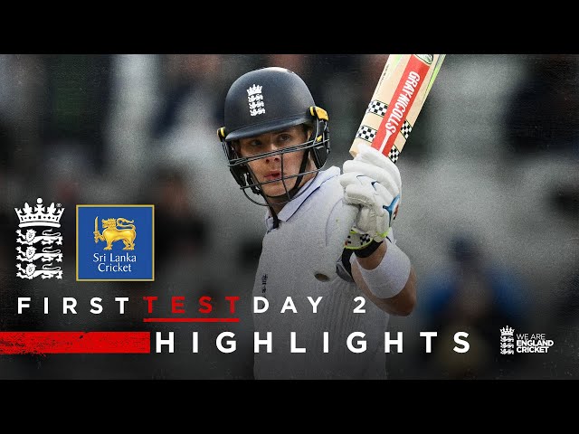 Smith & Brook Hit Half-Centuries | Highlights – England v Sri Lanka Day 2 | Rothesay Test 2024