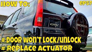 car door lock stuck in lock position/can