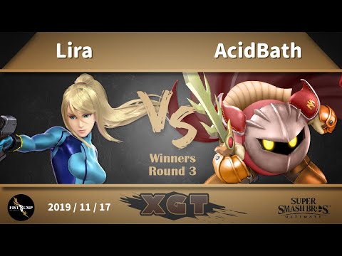 Fist Bump XGT - Lira (ZSS) VS AcidBath (MK) WR3, 11/17 SSBU 臺灣大亂鬥月賽 拳頭邦普