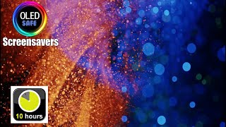 Flowing Particles Multicolored Screensaver - 10 Hours - 4K - OLED Safe