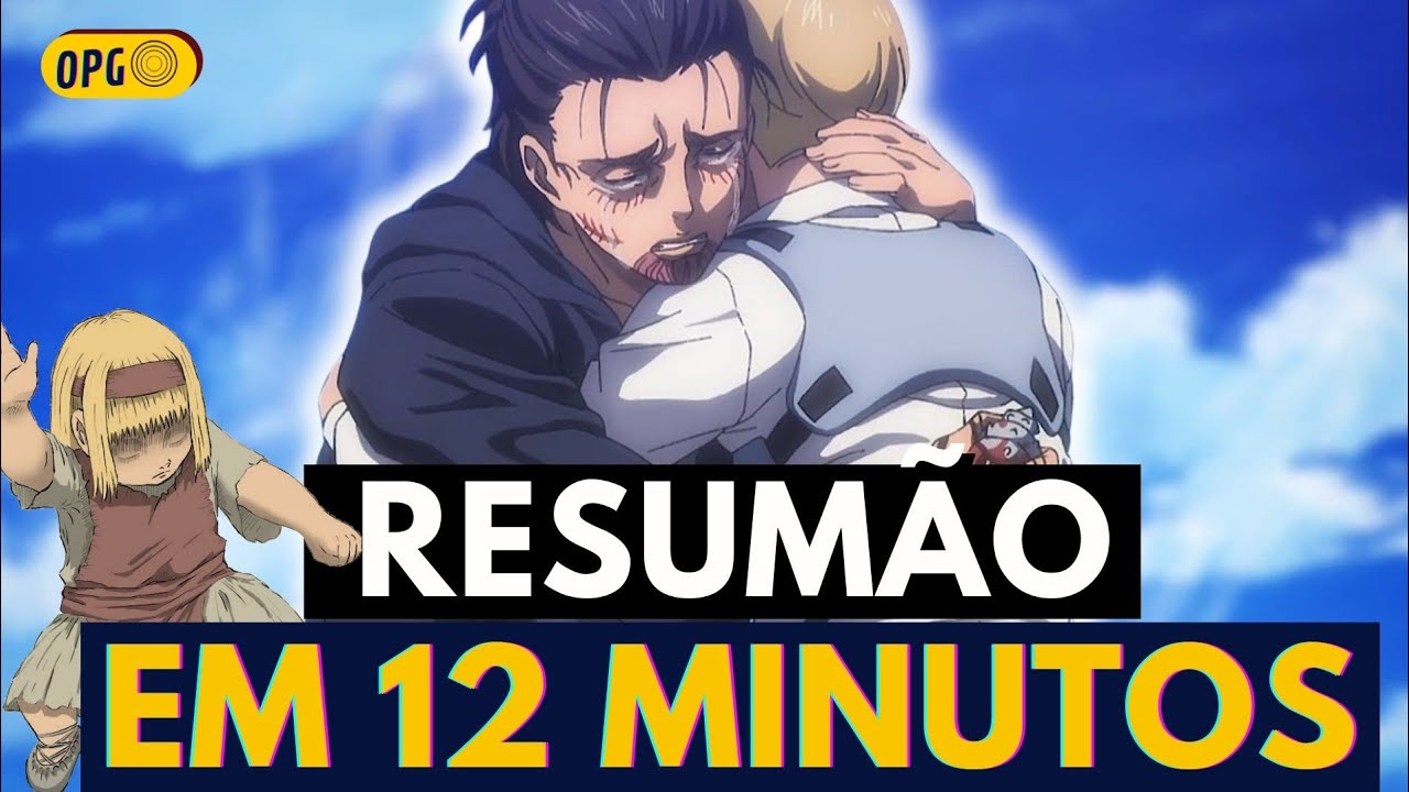 RESUMO DE ATTACK ON TITAN EM 12 MINUTOS! história completa!